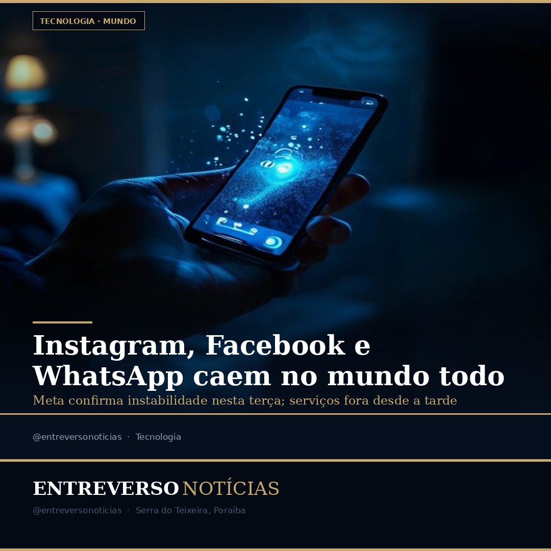 Instagram, Facebook e WhatsApp caem no mundo todo; Meta confirma instabilidade