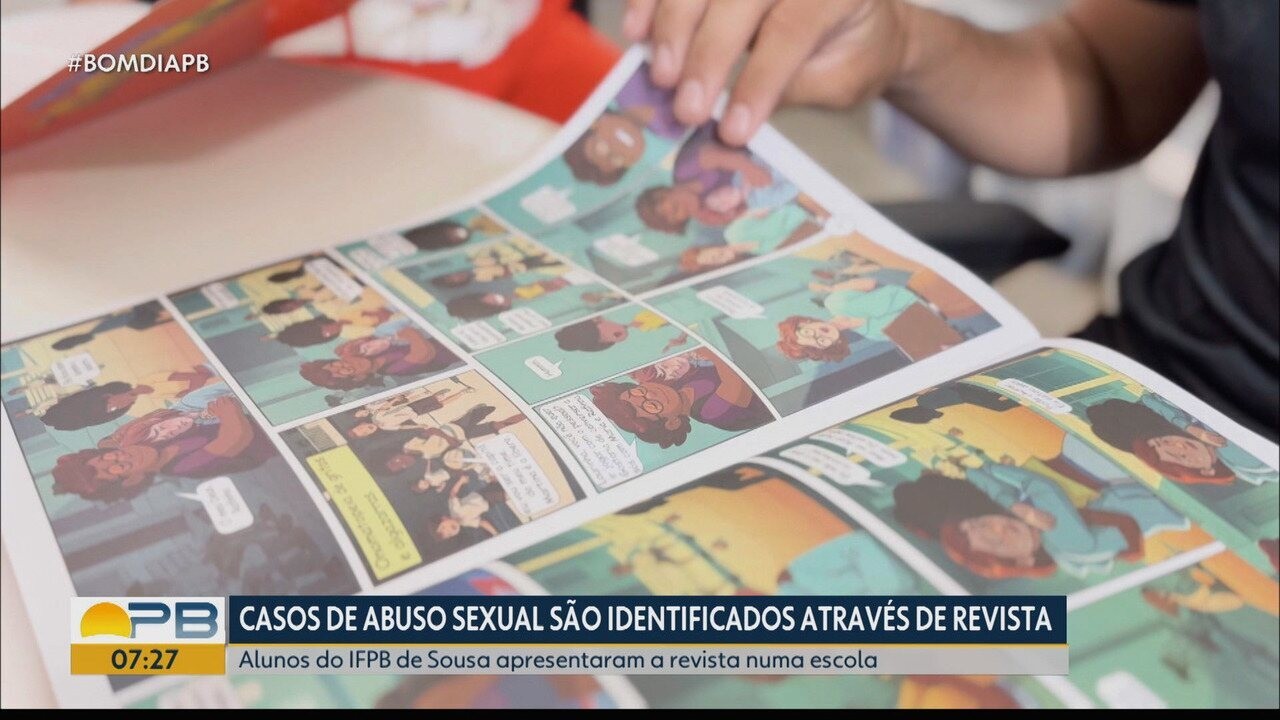 Revista em quadrinhos criada por estudantes do IFPB ajuda a identificar casos de abuso sexual infantil na PB