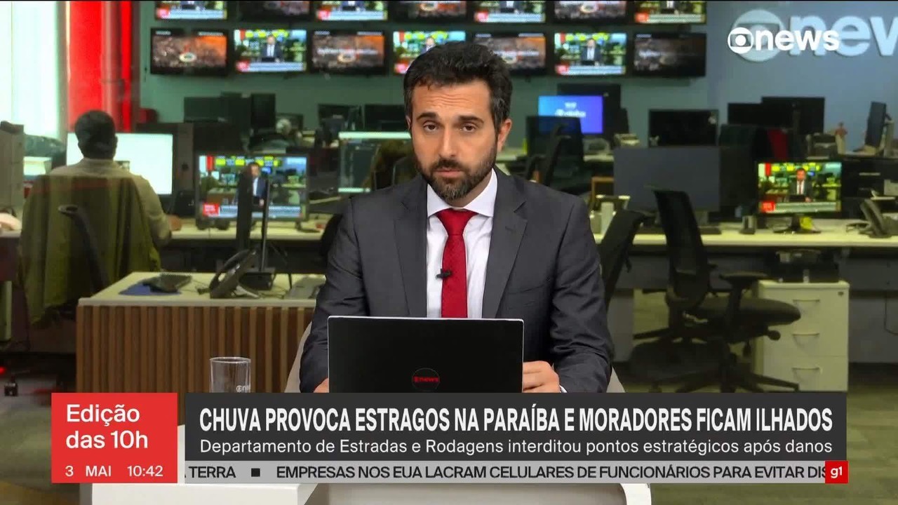 Chuvas na Paraíba devem continuar nos próximos dias, segundo previsão do Inmet 