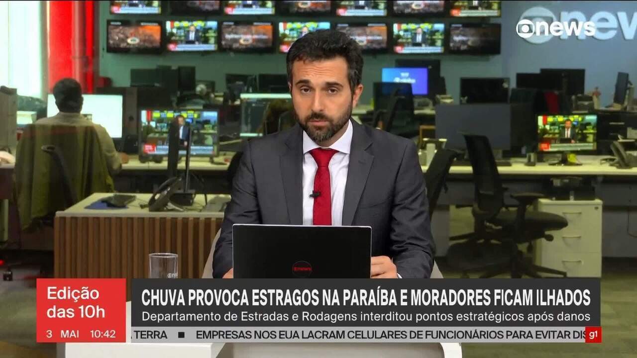 Paraíba segue com mais de 3 mil pessoas fora de casa por causa das chuvas