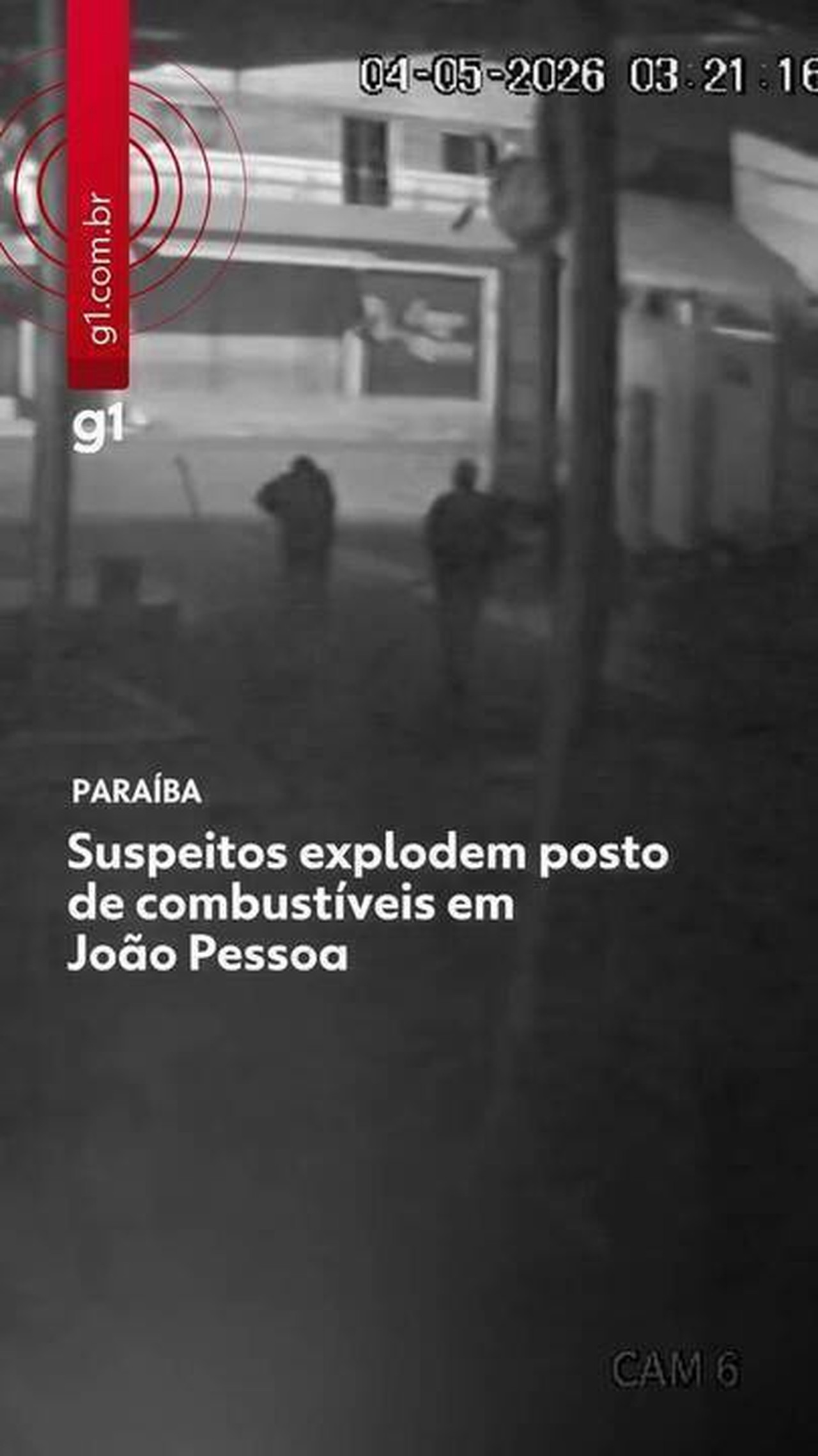 Posto de combustíveis é alvo de explosão criminosa, em João Pessoa