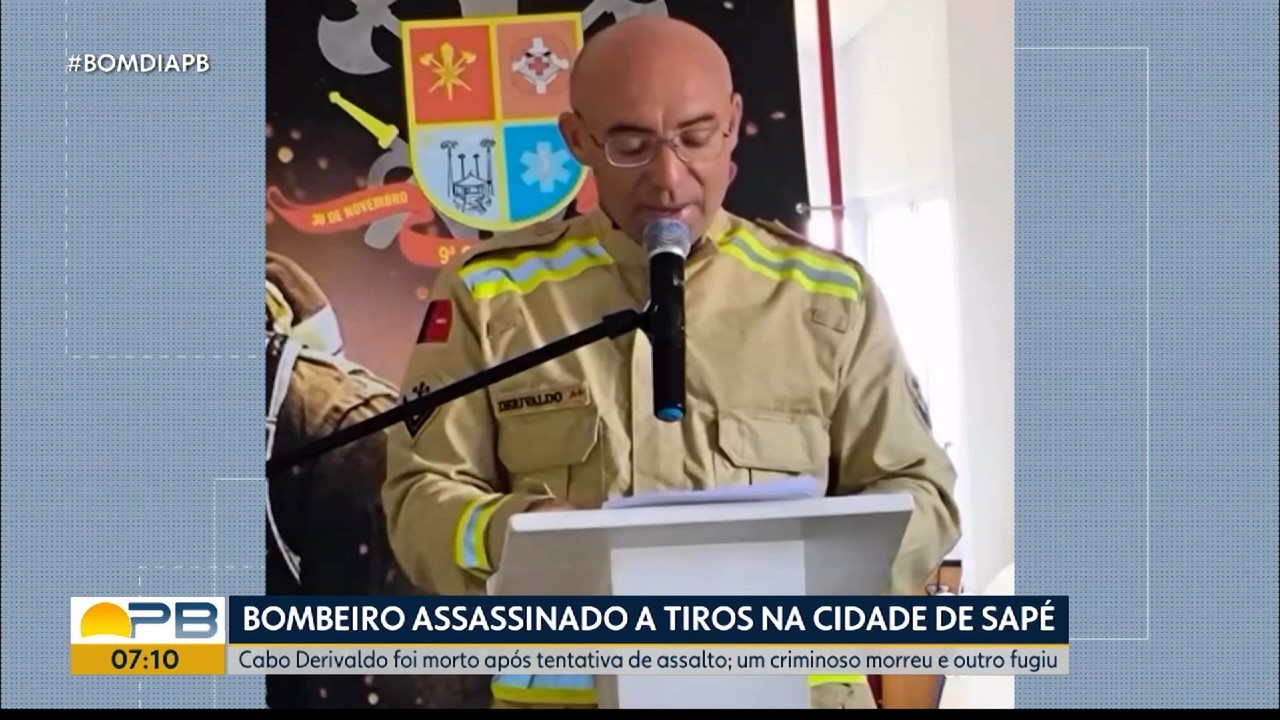 Suspeito de participação na morte de cabo do Corpo de Bombeiros durante tentativa de assalto em Sapé, PB, é preso no Rio de Janeiro