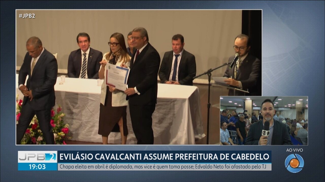 Evilásio Cavalcanti toma posse como prefeito de Cabedelo, PB, e diz encarar momento como ‘missão’