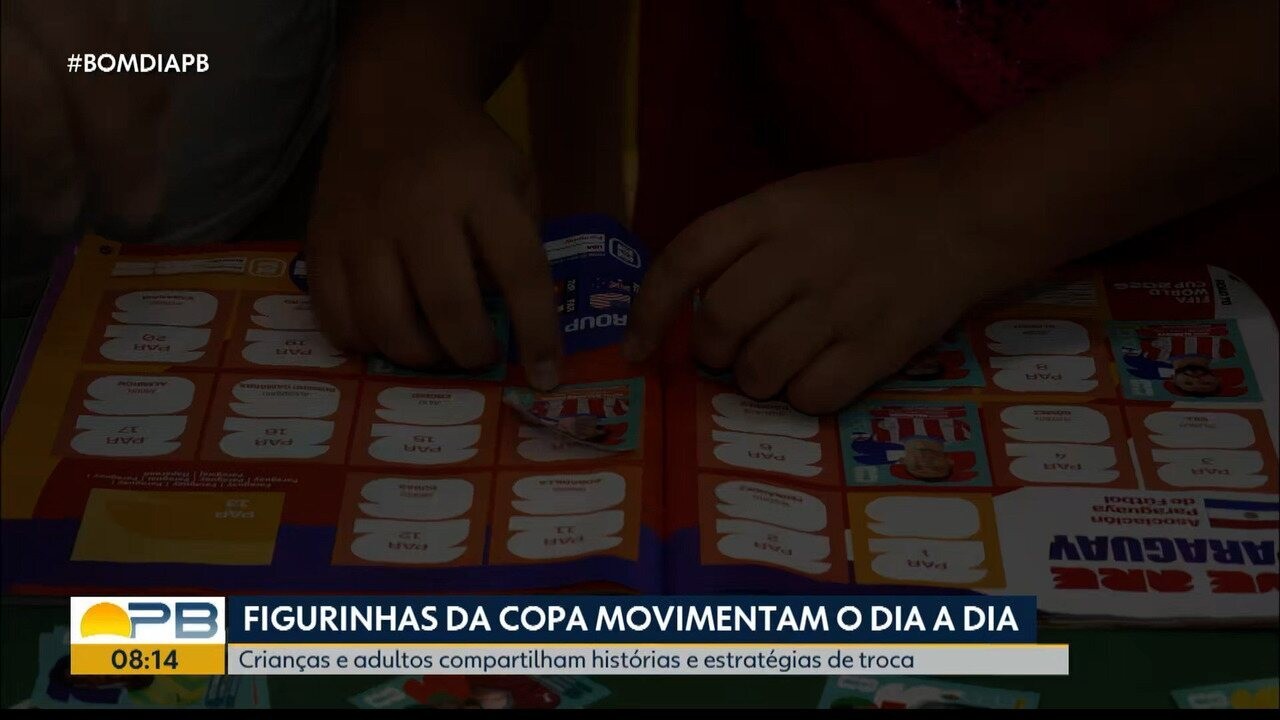 Troca de figurinhas da Copa do Mundo une crianças em tratamento contra o câncer em hospital da PB