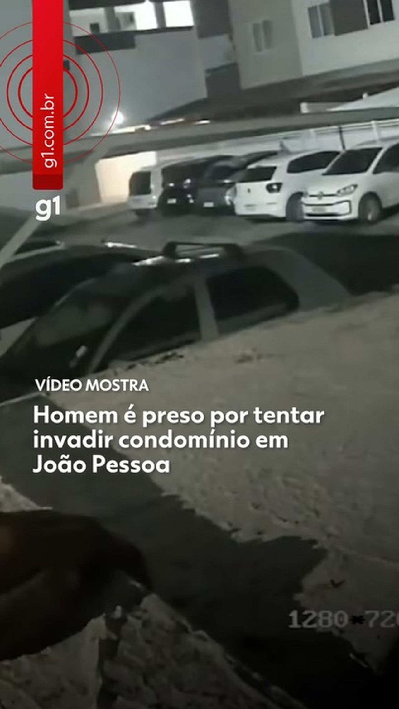 Homem é preso por tentar invadir condomínio em João Pessoa; VÍDEO