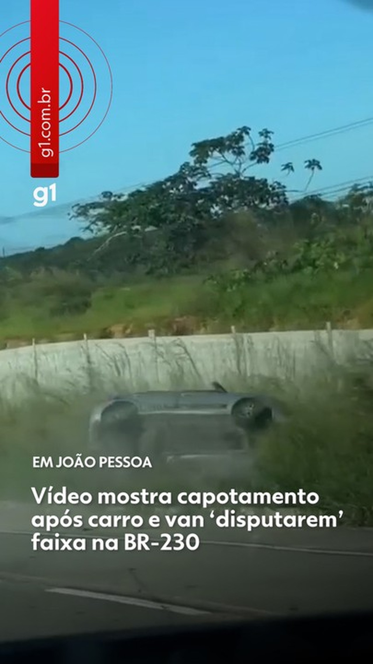 Motorista de van envolvido em discussão de trânsito que resultou em capotamento é preso; Veículo é da Prefeitura de Alhandra, na PB