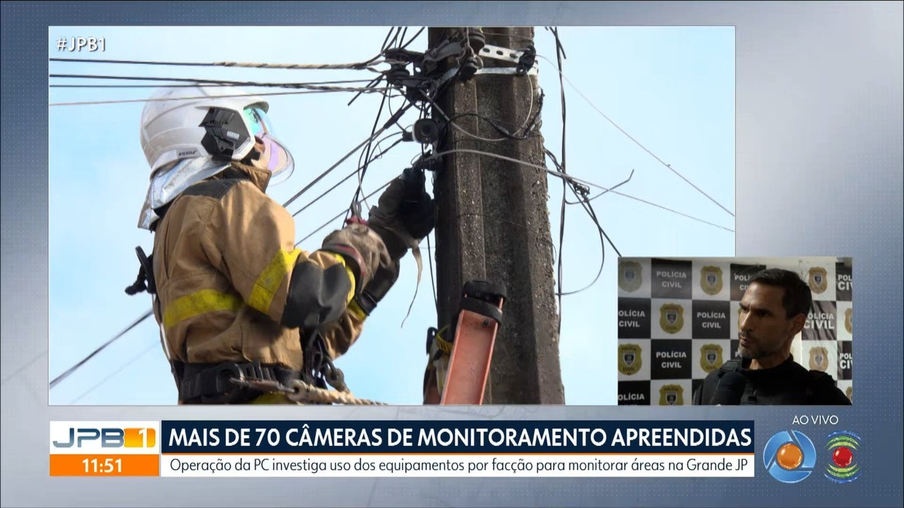 Polícia identifica 'central de monitoramento clandestina' de câmeras usadas por facções, na PB