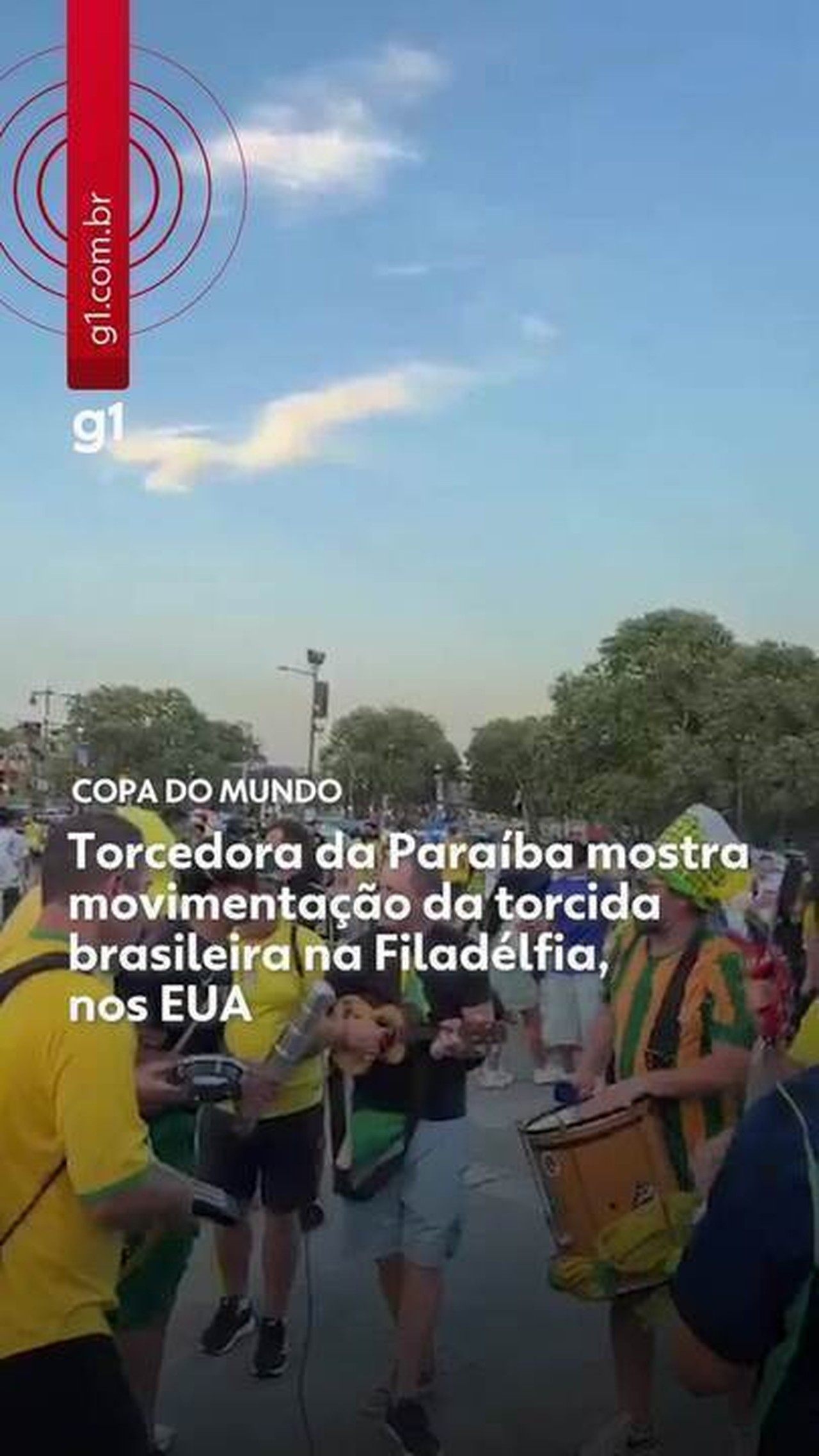 Torcedora da Paraíba mostra 'invasão brasileira' na Filadélfia durante a Copa de 2026: 'A cidade ficou a cara do Brasil'
