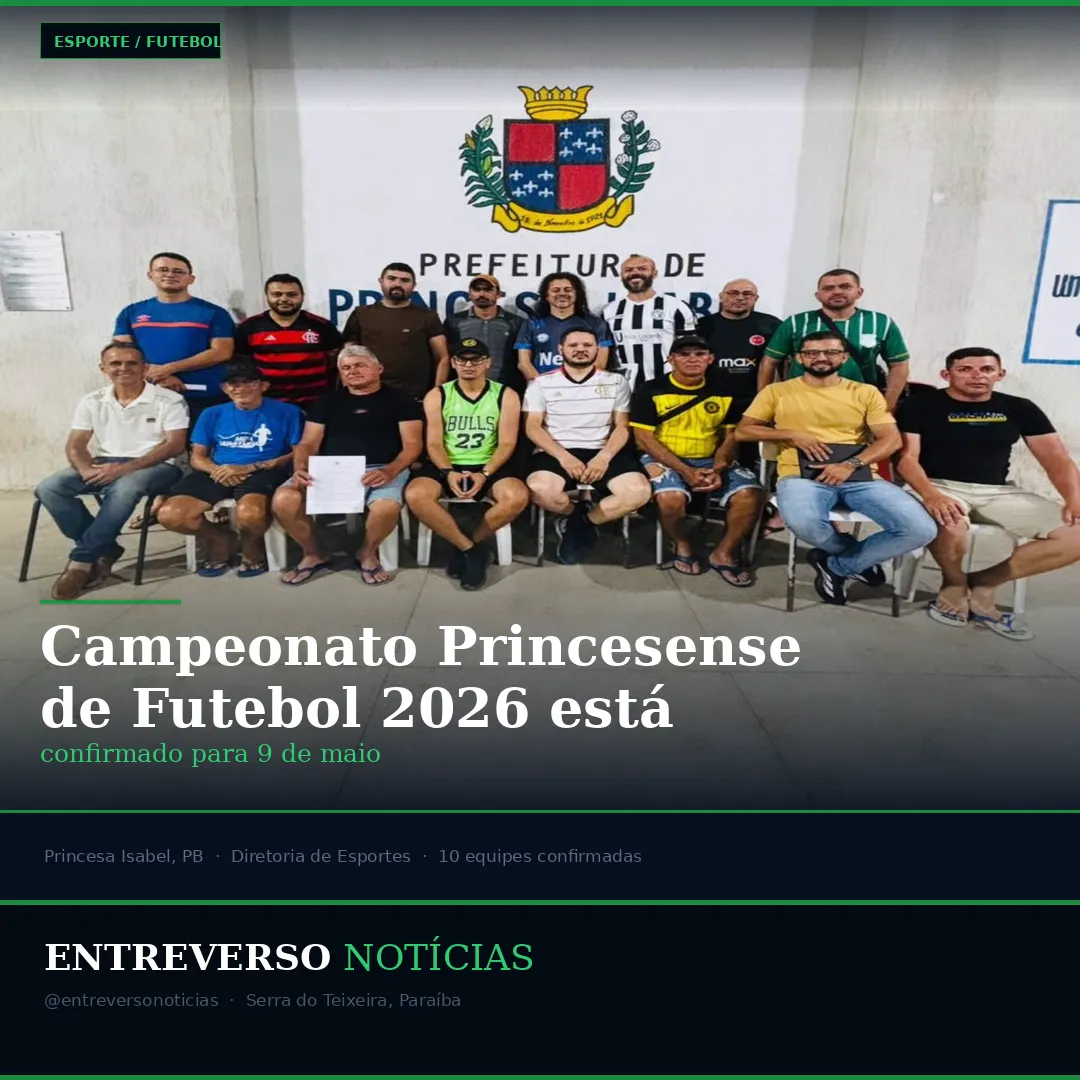 Diretoria de Esportes reúne representantes de times e define início do Campeonato Princesense de Futebol 2026