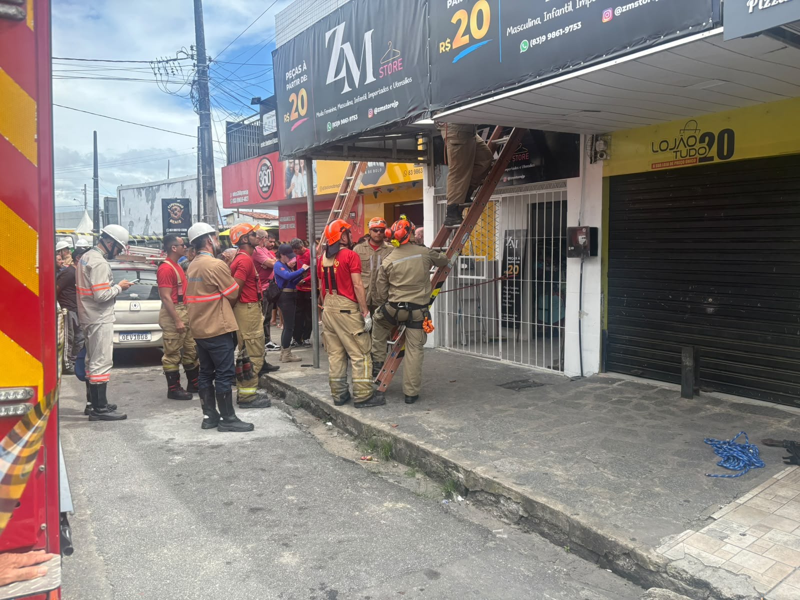 Homem morre após sofrer choque elétrico durante manutenção em loja de João Pessoa