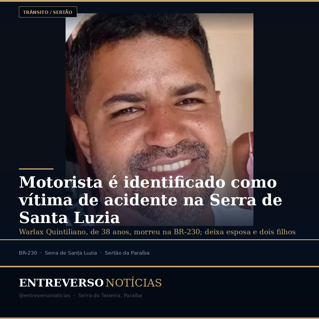 Motorista é identificado como vítima de acidente na Serra de Santa Luzia