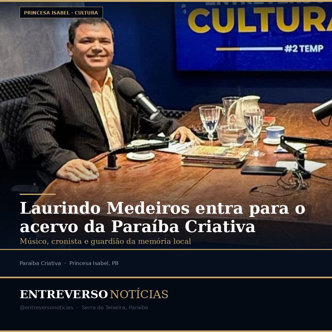 Laurindo Medeiros entra para o acervo da Paraíba Criativa