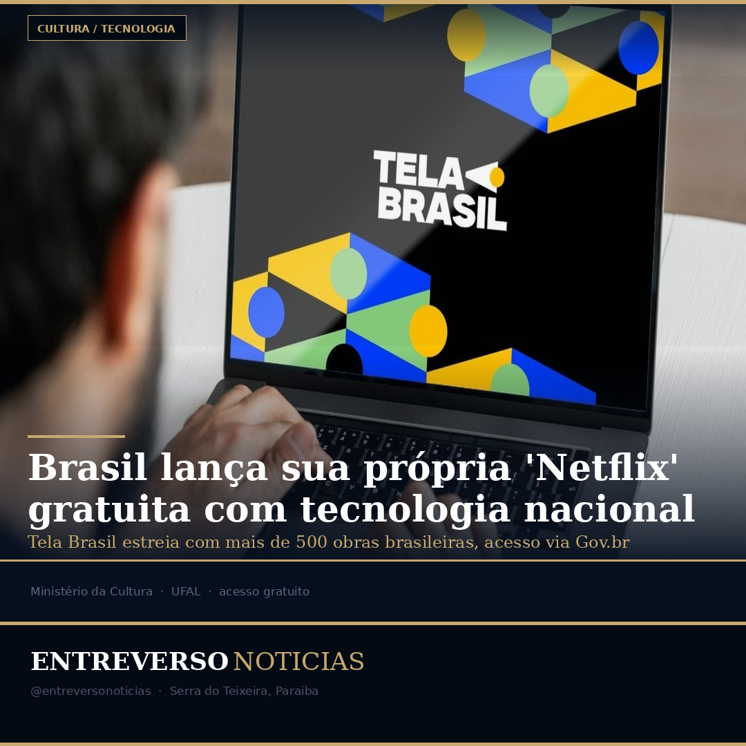 Brasil lança sua própria 'Netflix' gratuita com tecnologia nacional