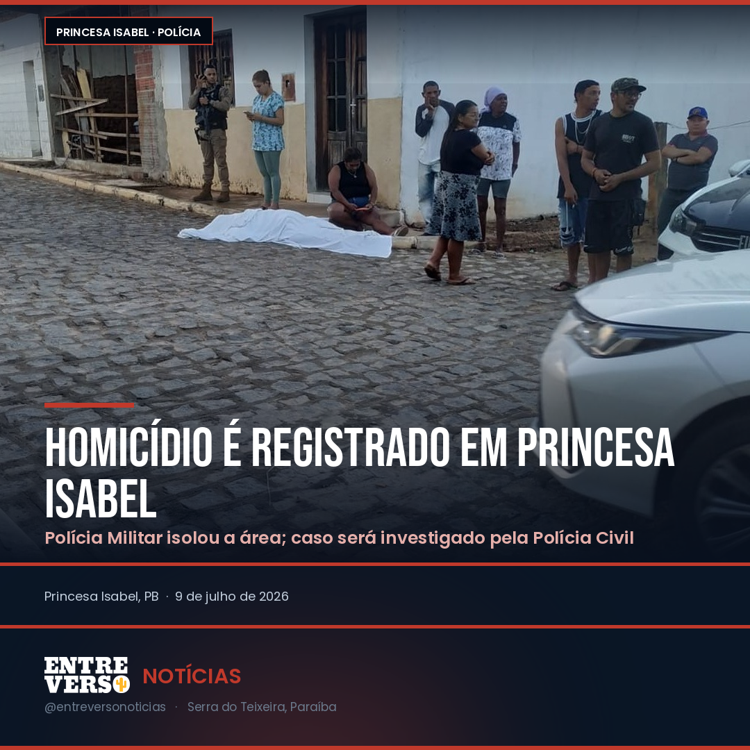 Homicídio é registrado em Princesa Isabel