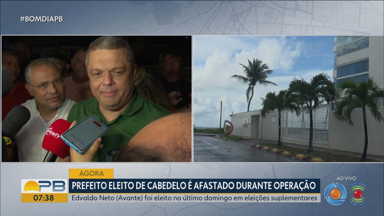 José Pereira, presidente da Câmara Municipal, toma posse como prefeito interino de Cabedelo, na PB