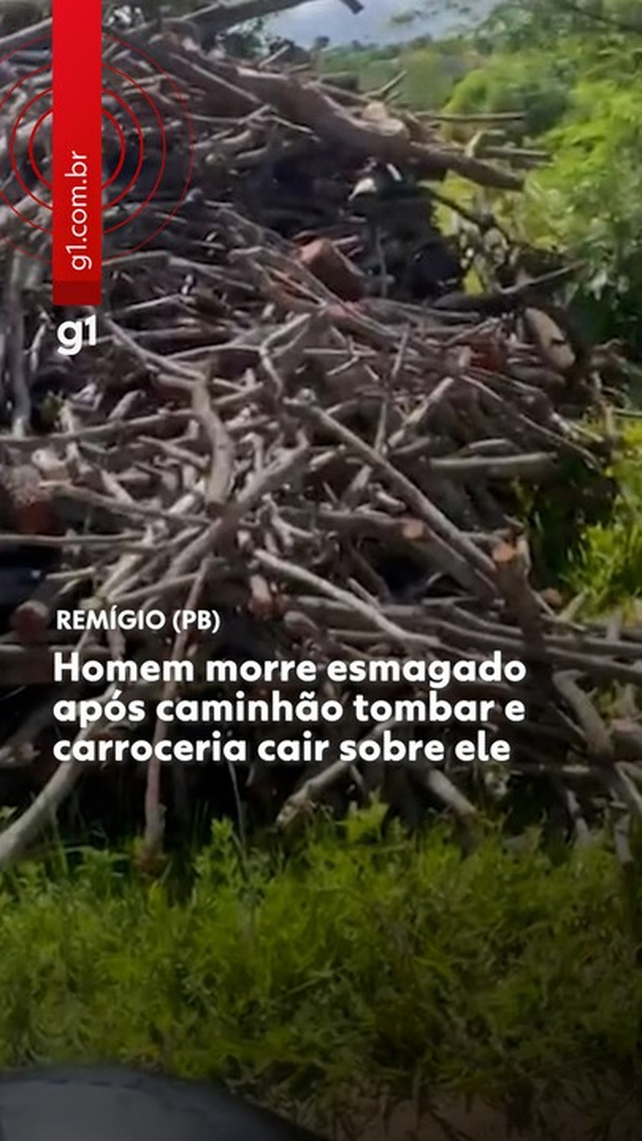 Homem morre esmagado por carroceria de caminhão cair sobre ele, no Agreste da Paraíba; VÍDEO