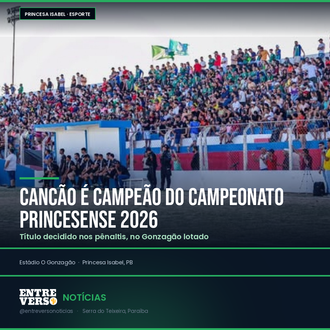 Cancão é campeão do Campeonato Princesense de Futebol 2026