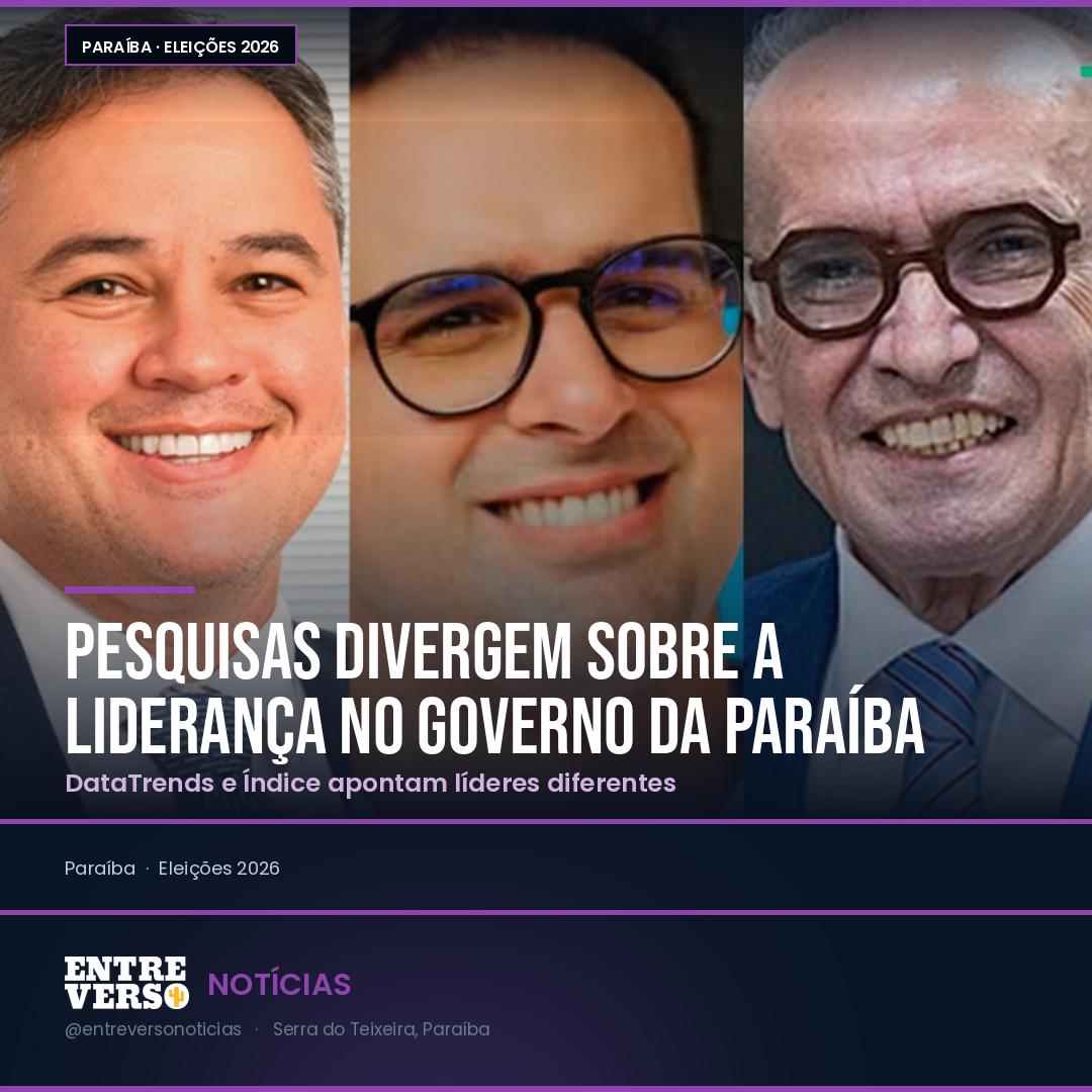 Pesquisas divergem sobre a liderança na disputa pelo Governo da Paraíba