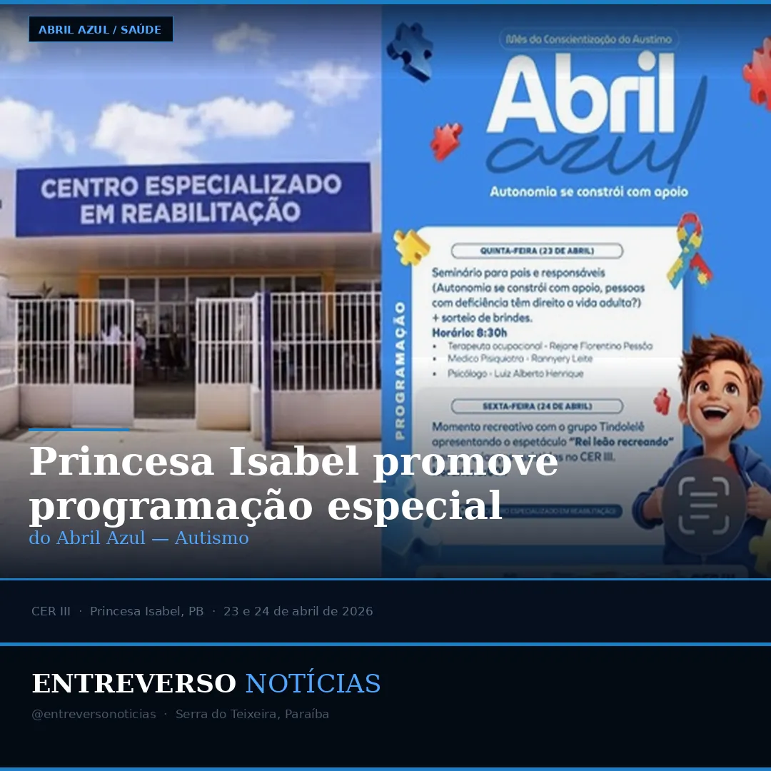 Princesa Isabel promove programação especial do Abril Azul com foco na autonomia de pessoas com autismo